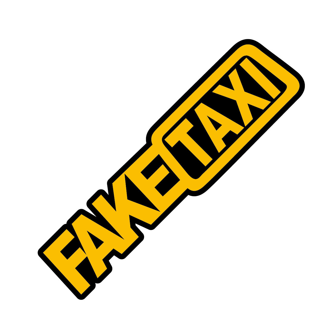 fake taxi 假出租车漂移标志英文车贴外贸热销速卖通可定制反光贴