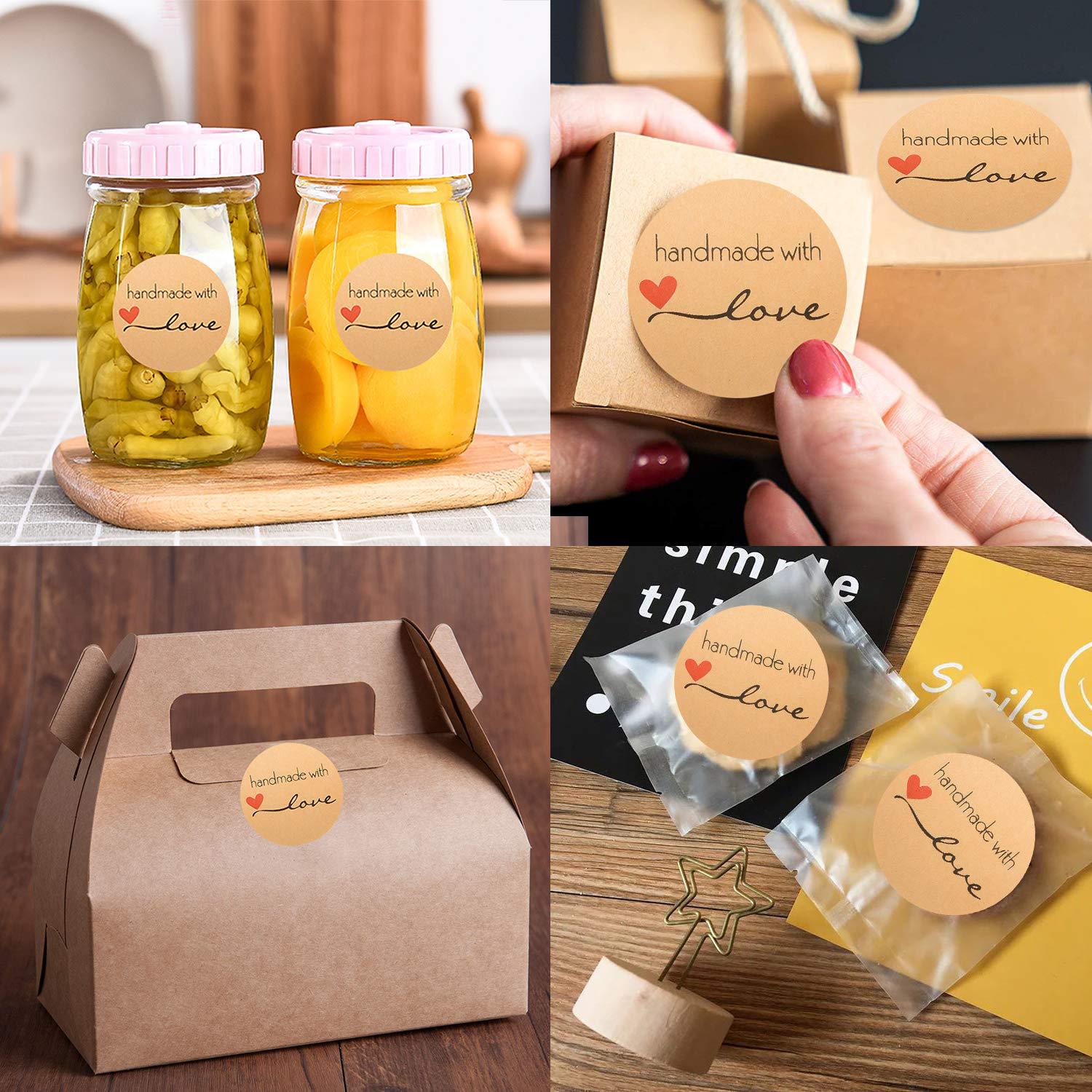 1in手工贴纸1.5in组合贴纸爱心手工产品 自制工艺品标签厂家定制