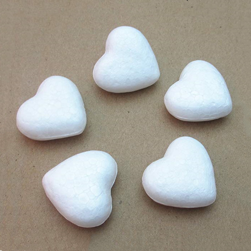 厂家直销保丽龙泡沫桃心实心空心爱心diy手工材料婚庆幼儿园装饰