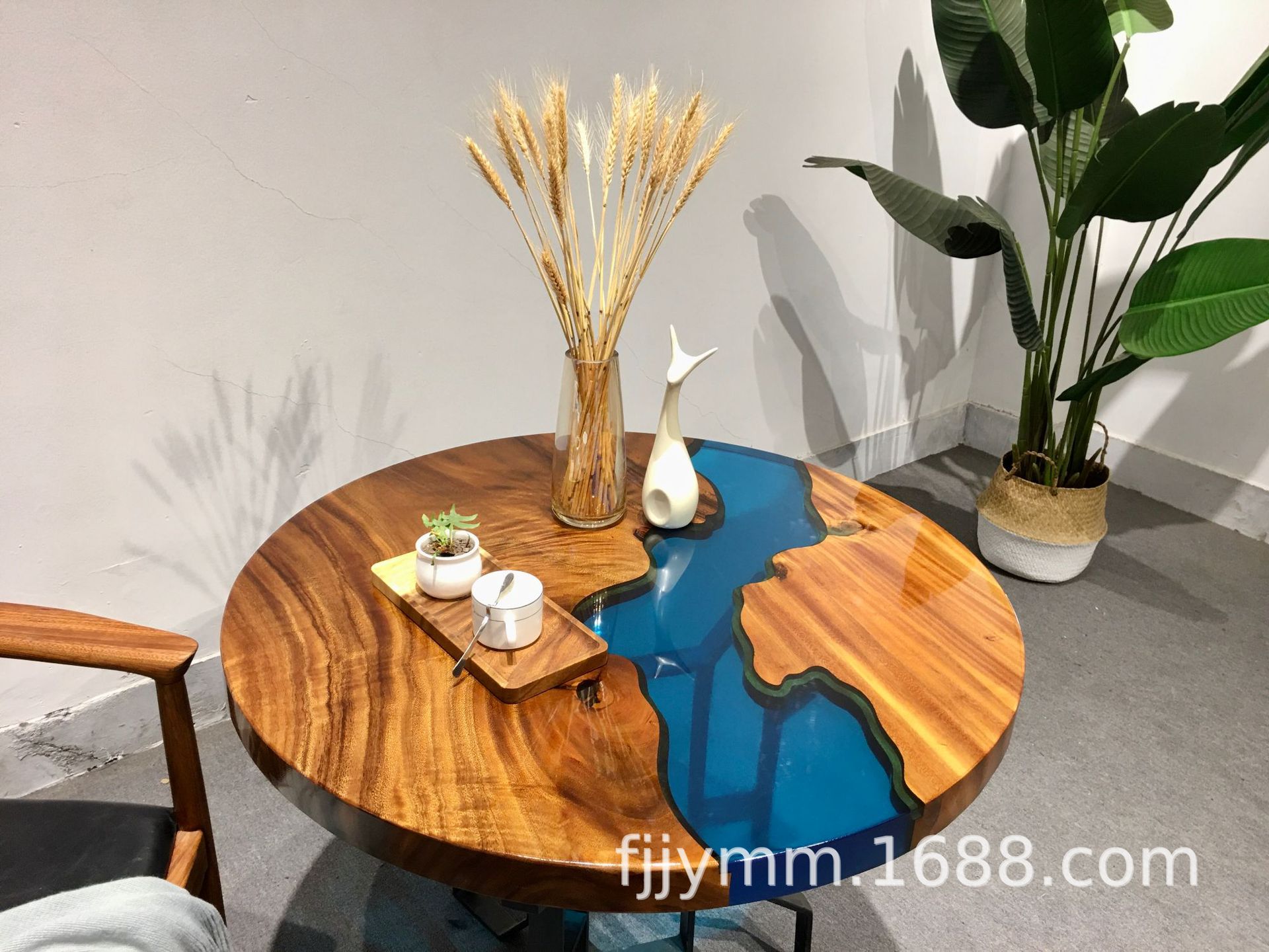 树脂圆盘 环氧树脂桌类 定制家具休闲桌茶几 树脂工艺品 厂家直销