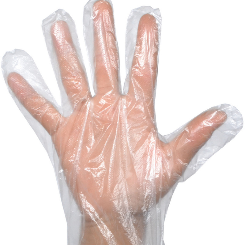 一次性薄膜检查手套 pe检查手套饭店美容防油手套塑料卫生手套