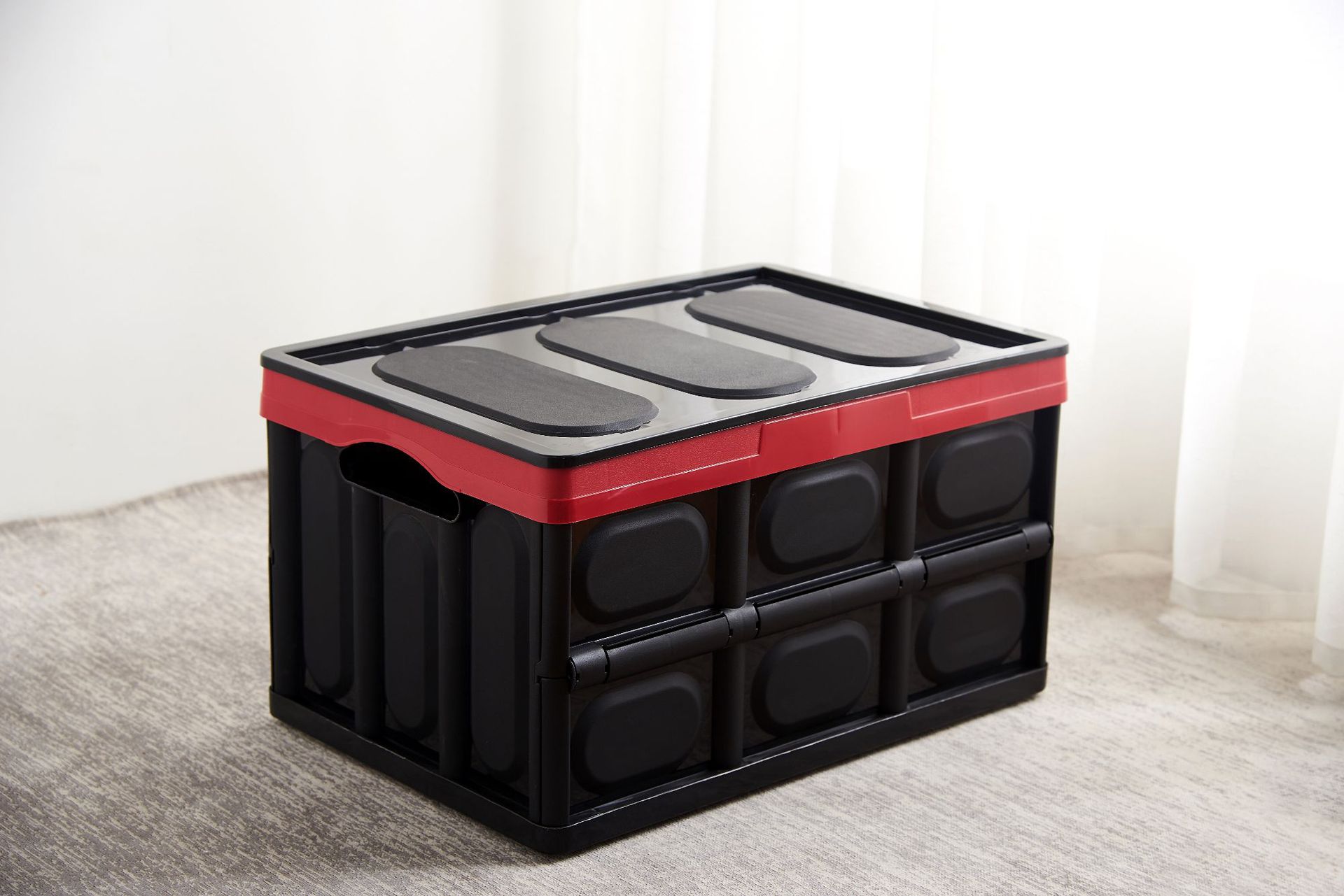 55l大号可折叠收纳盒 客厅杂物玩具书本收纳箱 多功能衣物整理箱