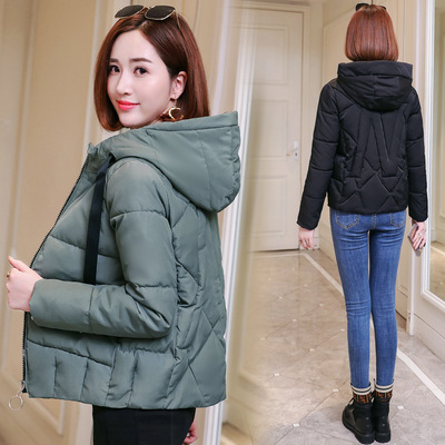 2019超火冬新款棉衣女短款加厚面包服宽松学生bf防寒羽绒棉服外套