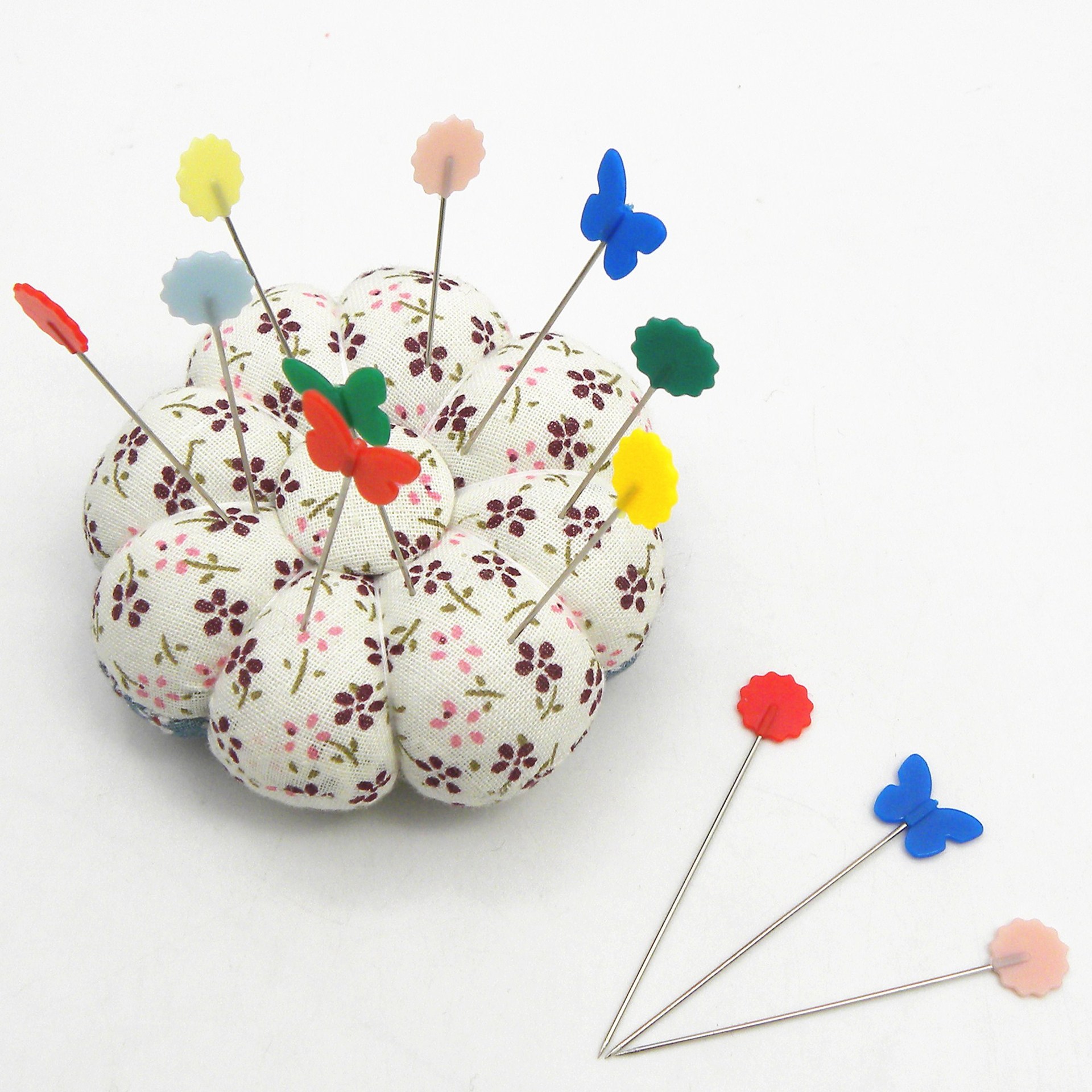 工厂直销 手工diy缝纫固定梅花蝴蝶针平头直针花头针大头针100枚