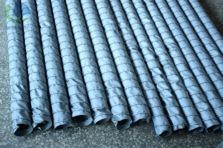 耐高温夹布伸缩风管轴流风机伸缩风管船舶通风换气伸缩风管排风管