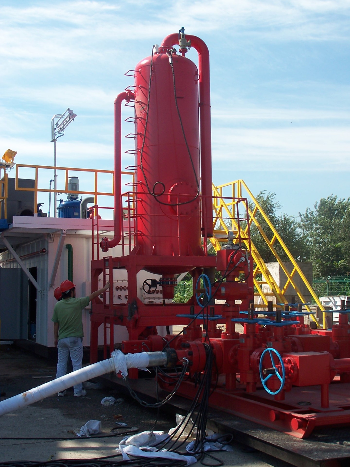 销售液气分离器 钻井液初级脱气固控设备 防硫化氢液气分离器