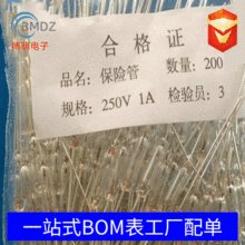 供应节能灯专用保险丝2A/250V  3*10全玻璃保险管可编带