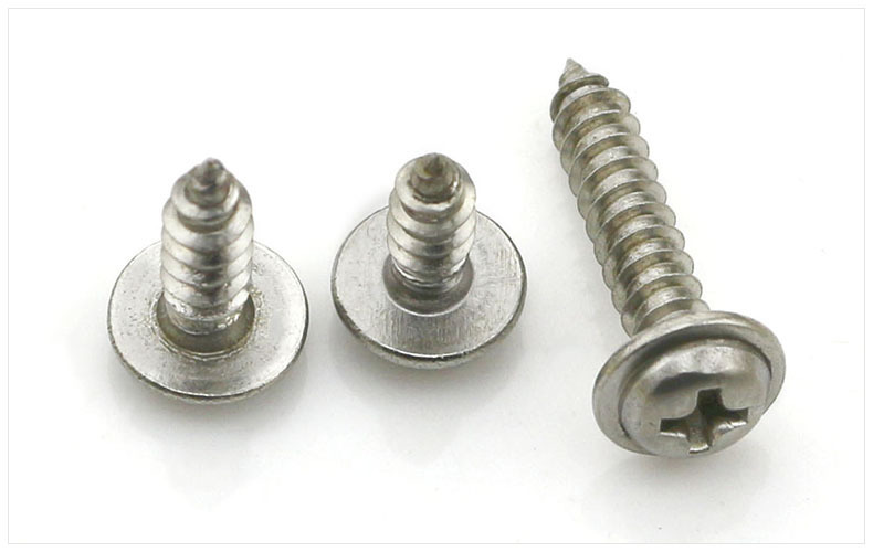 7 m2 】304不锈钢圆头带垫自攻螺丝pwa小螺丝