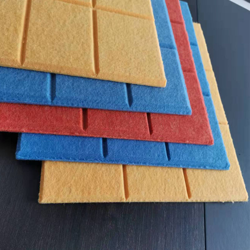 北欧九宫格彩色健康聚脂吸音板琴房影院幼儿园毛毡装饰展示隔音板