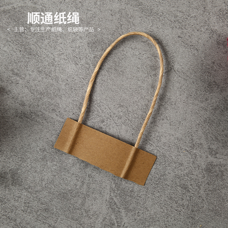 厂家定做手挽袋牛皮纸绳 编织纸绳子 彩色手提袋纸绳 纸排绳批发