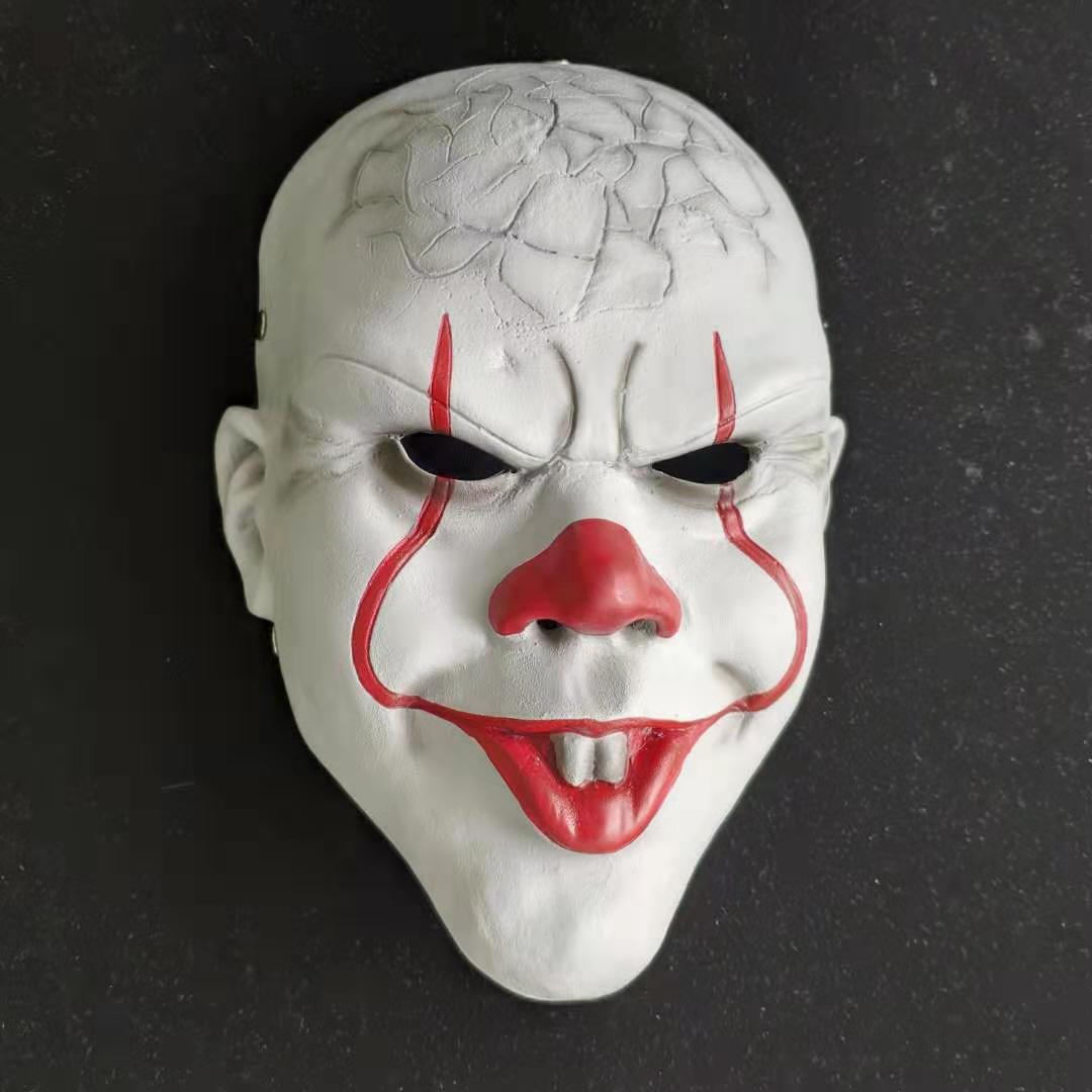 万圣节脸谱小丑回魂面具派对假面舞会面罩影视道具pennywisemask