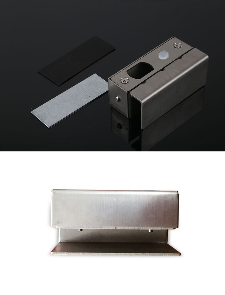 门禁不锈钢锁铝夹玻璃插锁门夹电锁配件电插锁不锈钢夹门禁配件