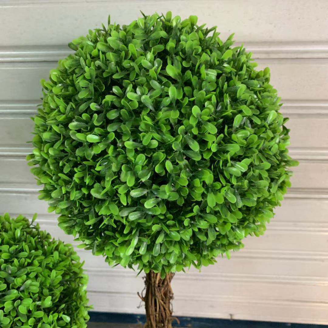 厂家仿真米兰球仿真草球假花草球 多型号仿真米兰草球塑料草球-阿里巴