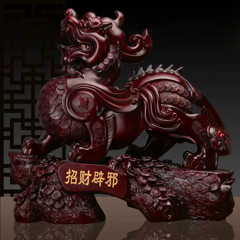 貔貅摆件招财聚财皮丘镇宅辟邪装饰店铺送风水办公室桌面开业礼品