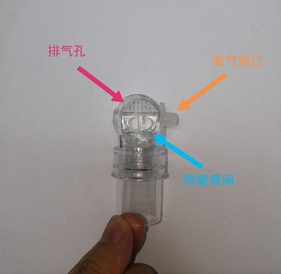 呼吸机配件面罩配件带排气孔防窒息阀呼吸机面罩弯头呼吸机面罩