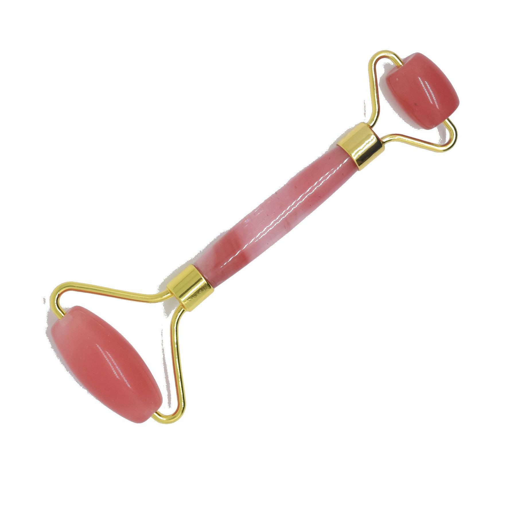 西瓜红滚轮厂家直销美容玉石按摩器面部滚轮按摩棒养生美容