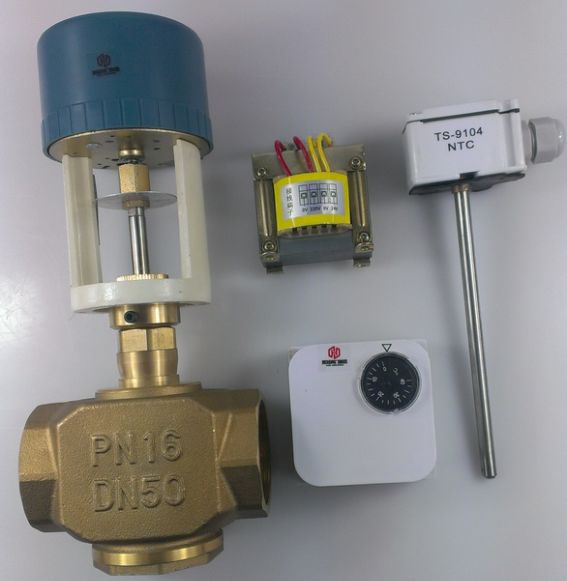 电动两通阀dn125法兰蒸汽电动比例积分调节阀dn80空调二通调节阀