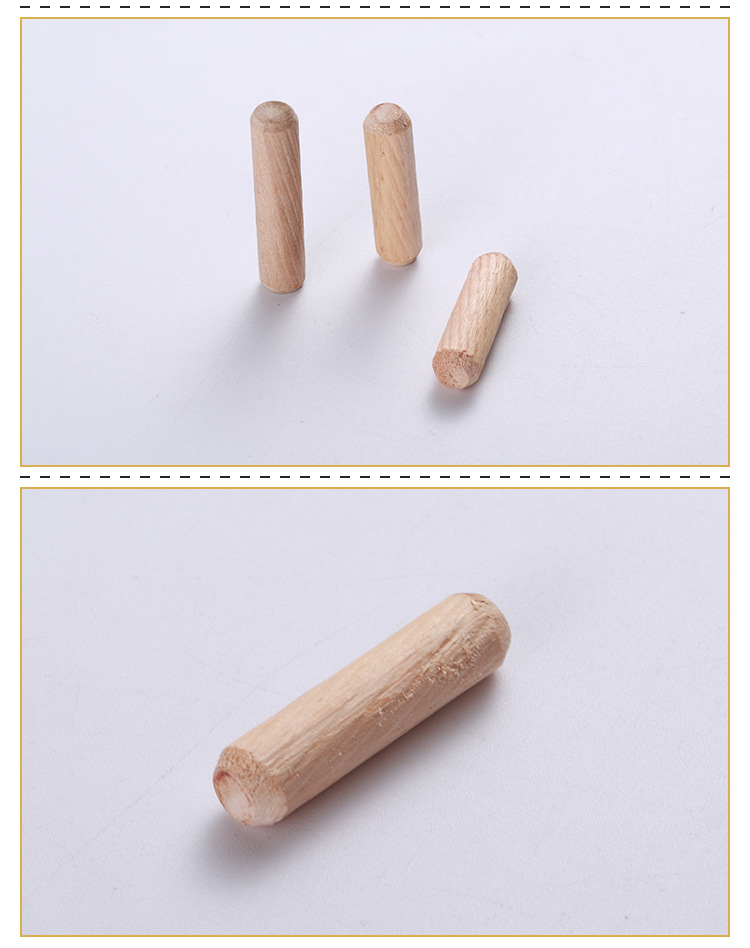 批发家具连接件木销木榫 三合一专用圆木销多种规格木塞斜纹木销