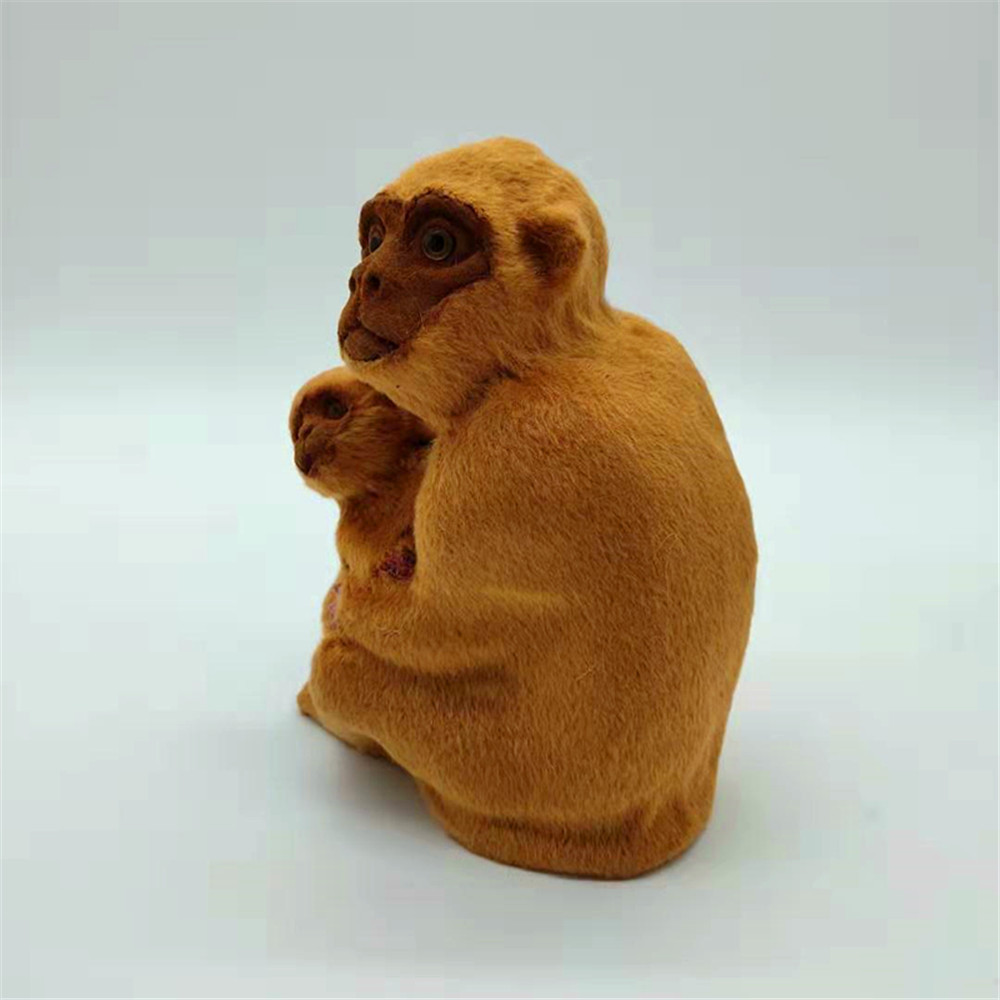 猴子 仿真猴子 蹲猴子 高20cm 动物模型 摄影舞台道具 猴子公仔