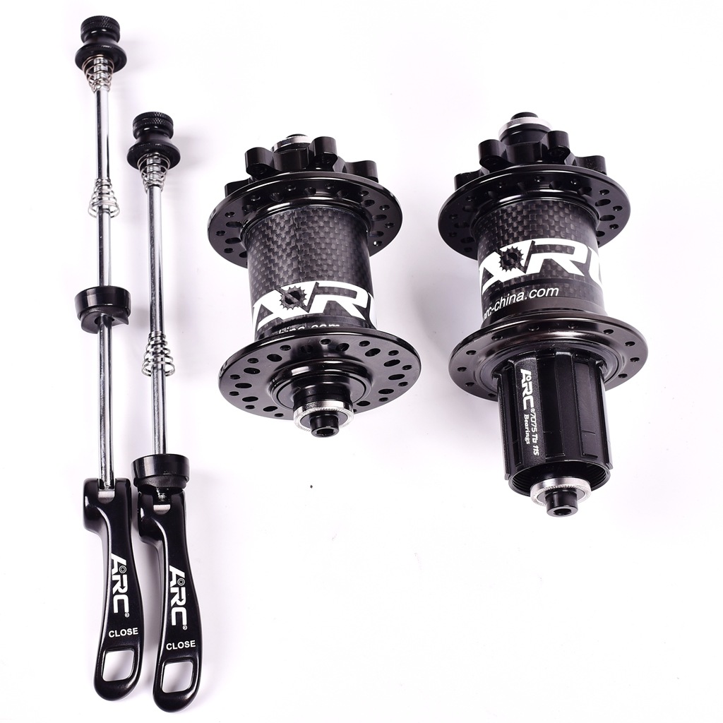 arc 010碳纤维花鼓114响山地自行车轮毂轴承花鼓32孔桶轴快拆11速