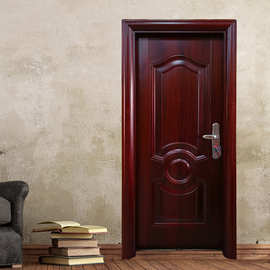 厂家供应特厚电解板钢质门钢套门锌合金室内门房间套装门支持定制