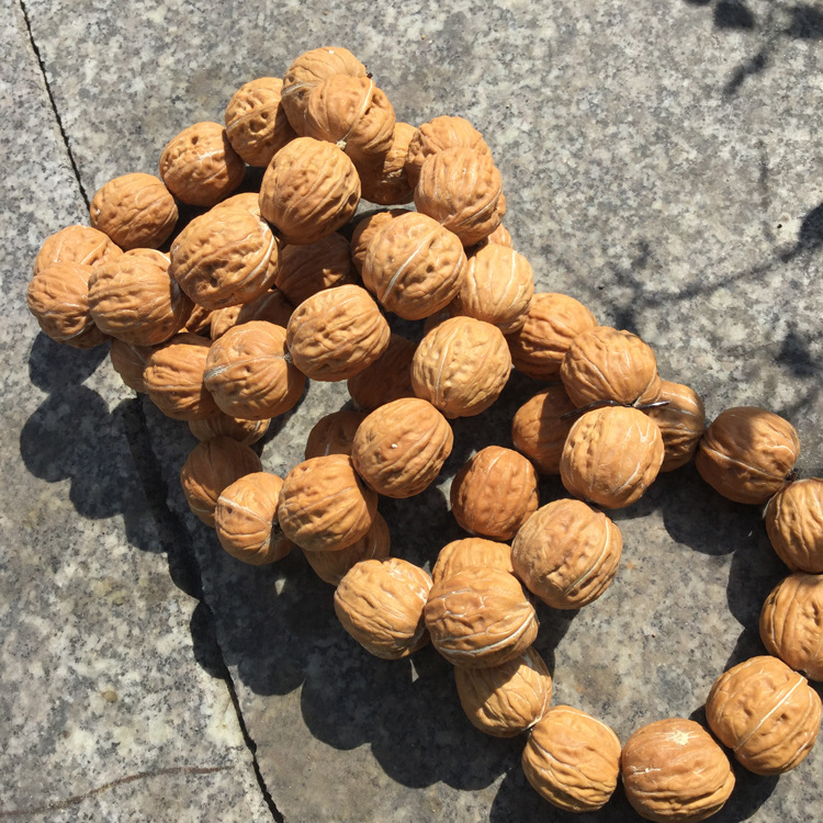 天然野生小核桃手串 文玩麻核桃手链 原色秋子小核桃约22mm