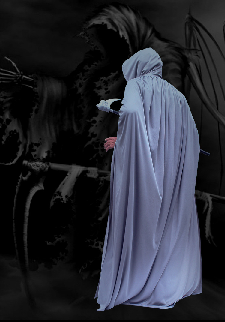 批发万圣节鬼衣恐怖鬼装死神衣服地狱使者服装