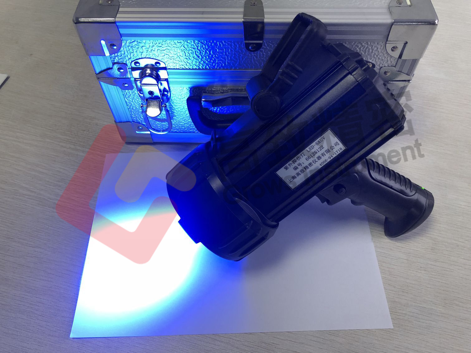 手持充电式 led-uv light紫外探伤灯 led-8kuv