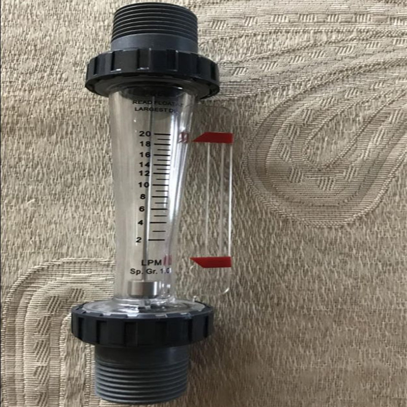 pvc外牙流量计doers塑料浮子转子流量计upvc外丝流量计220lpm