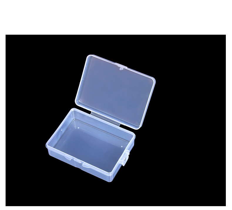 透明长方形塑料盒锁扣空盒样品盒pp盒通用包装收纳盒包装注塑空盒