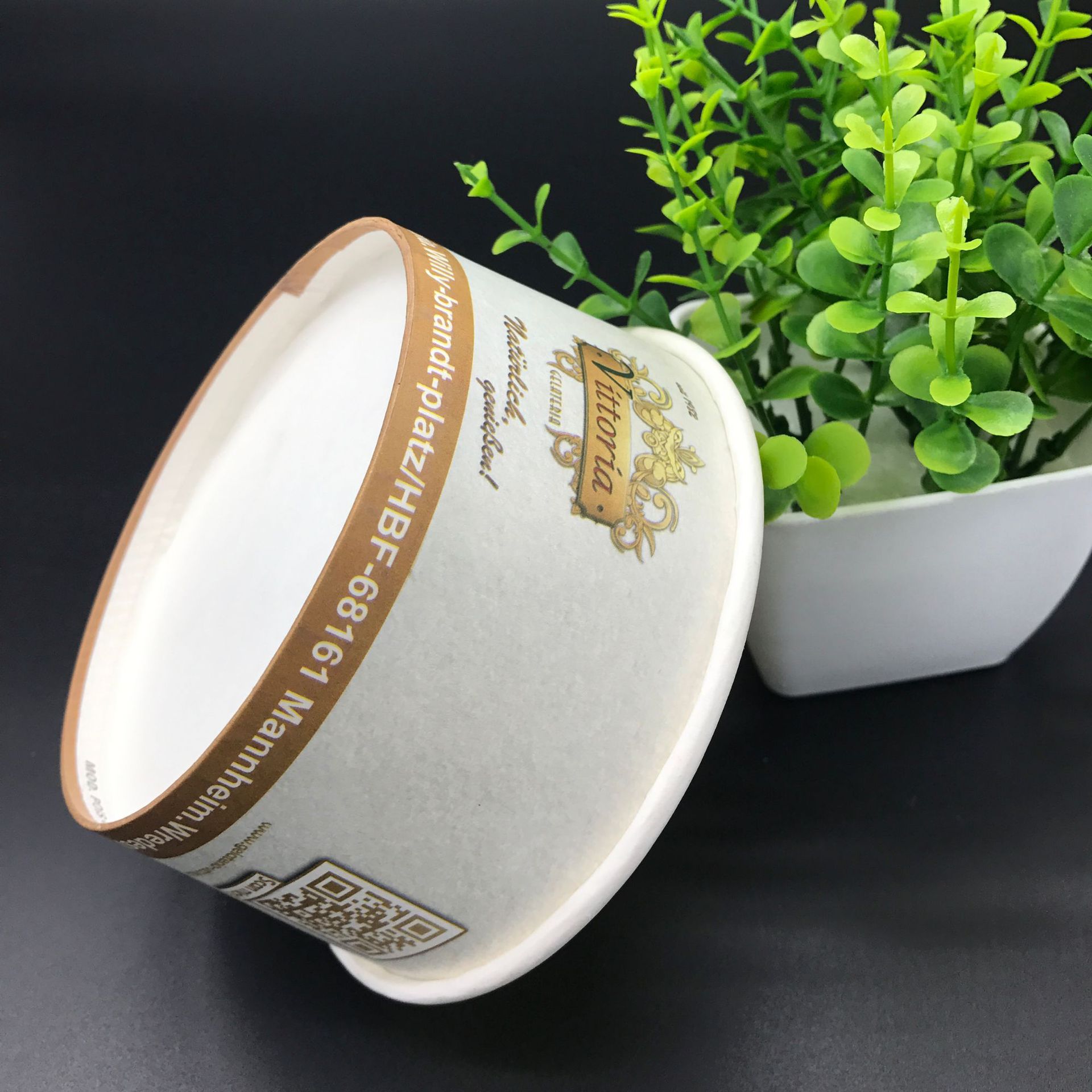 冰淇淋纸碗定做,汤碗克配纸盖, 冰激凌纸碗.一次性纸碗 举报