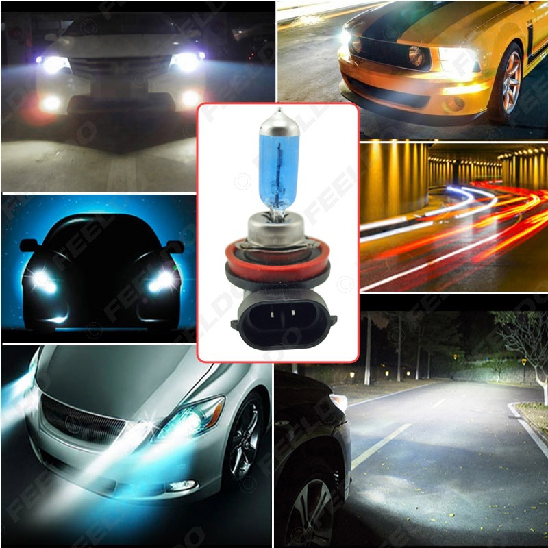 12v h8/h9汽车大灯 汽车石英灯 h8卤素灯泡超白光 35w