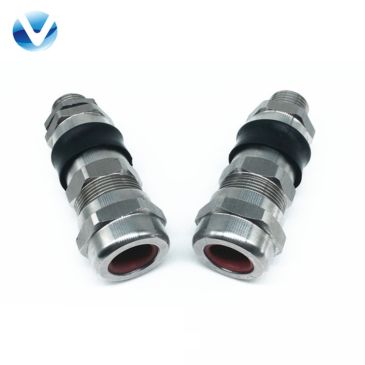 厂家批发双密封铠装电缆接头cmp霍克防爆格兰头金属填料函固定头