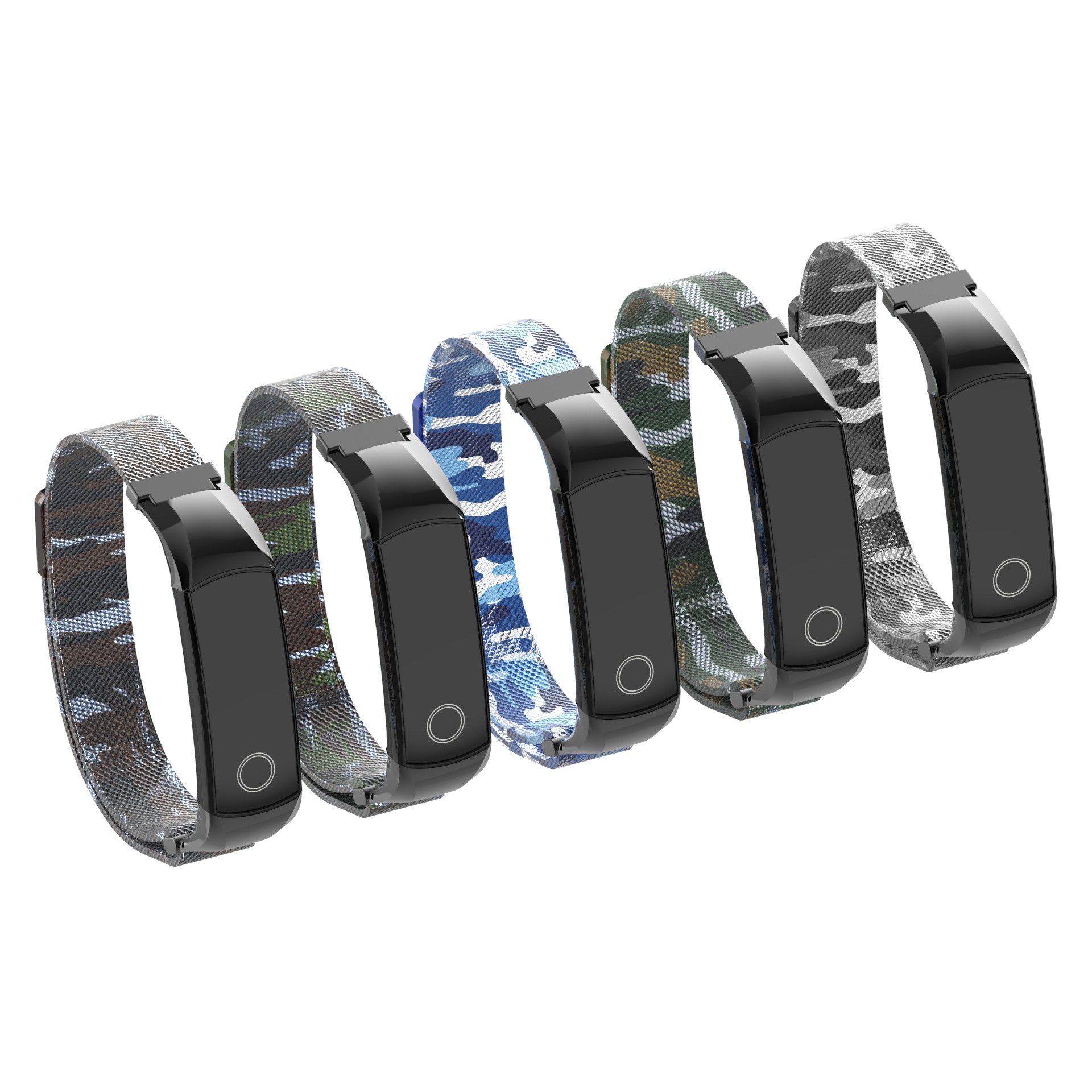 适用于华为荣耀手环4 荣耀手环5 金属米兰表带 20色 稳固新设计