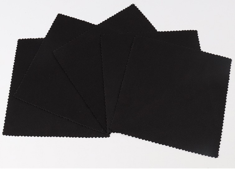 纯黑色眼镜布厂家眼镜布批发太阳眼镜布超细纤维眼镜布擦拭布订做