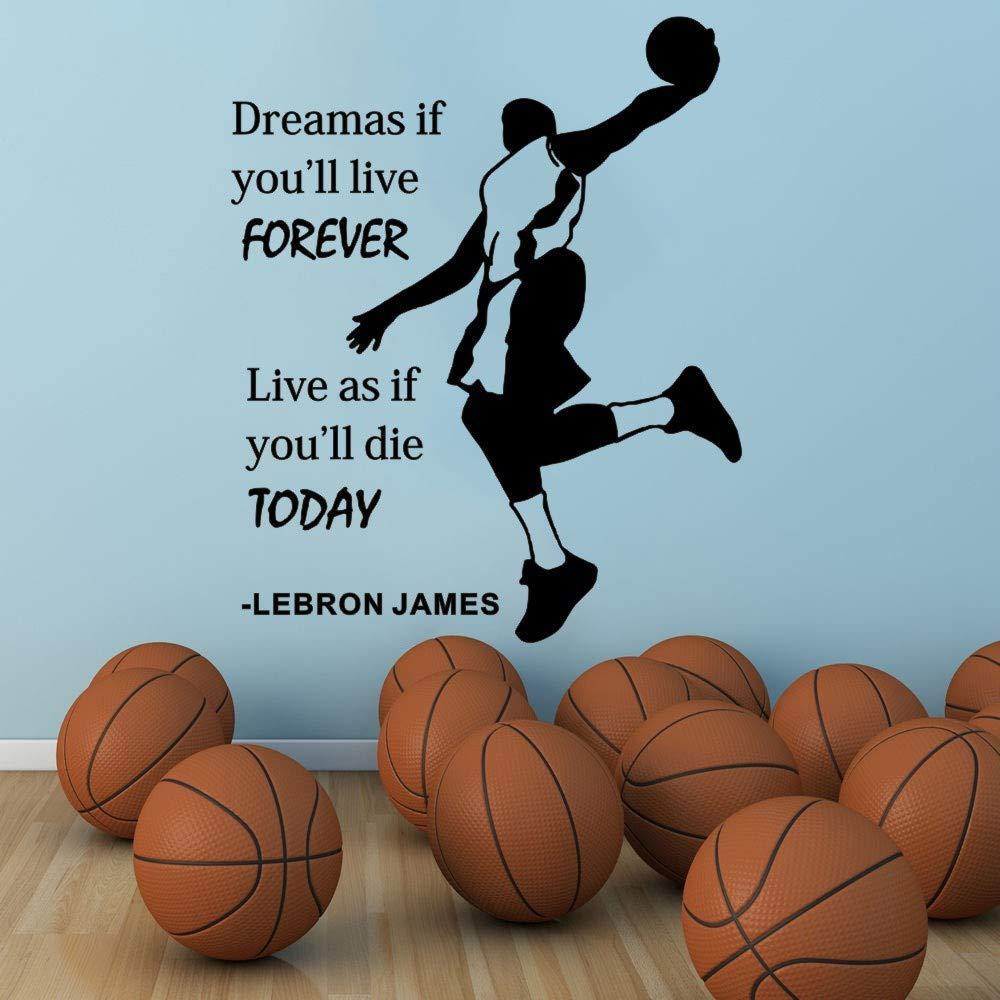 定制篮球明星墙贴英文海报贴纸 宿舍卧室客厅背景墙装饰贴