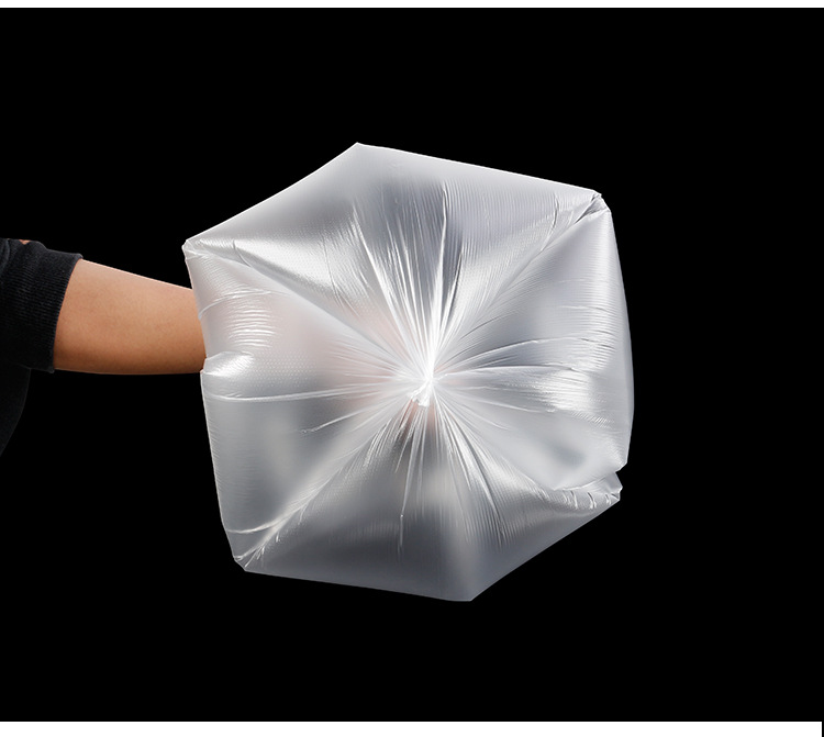 一次性中小号垃圾袋酒店宾馆客房家用白色透明平口塑料袋工厂批发