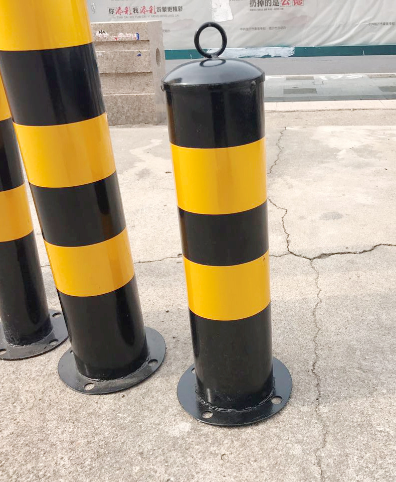 道路防撞防护柱铁立柱警示柱路桩分道隔离墩安全桩镀锌钢管隔离柱