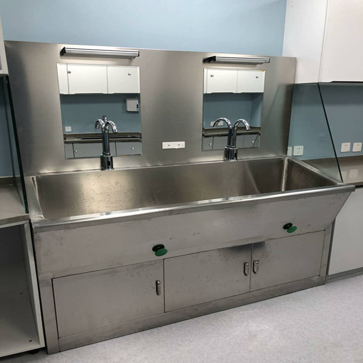 不锈钢洗手池 医用手术室洗手池水槽 工用两位三位洗手池可定制