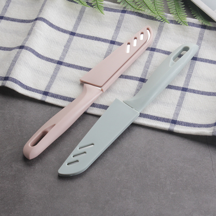 Kitchen Tools Fruit Knife Sharp Vegetable, Melon and Fruit Hanging Paper Card Packaging Supermarket Specially for Color Plastic Handle Stainless Steel