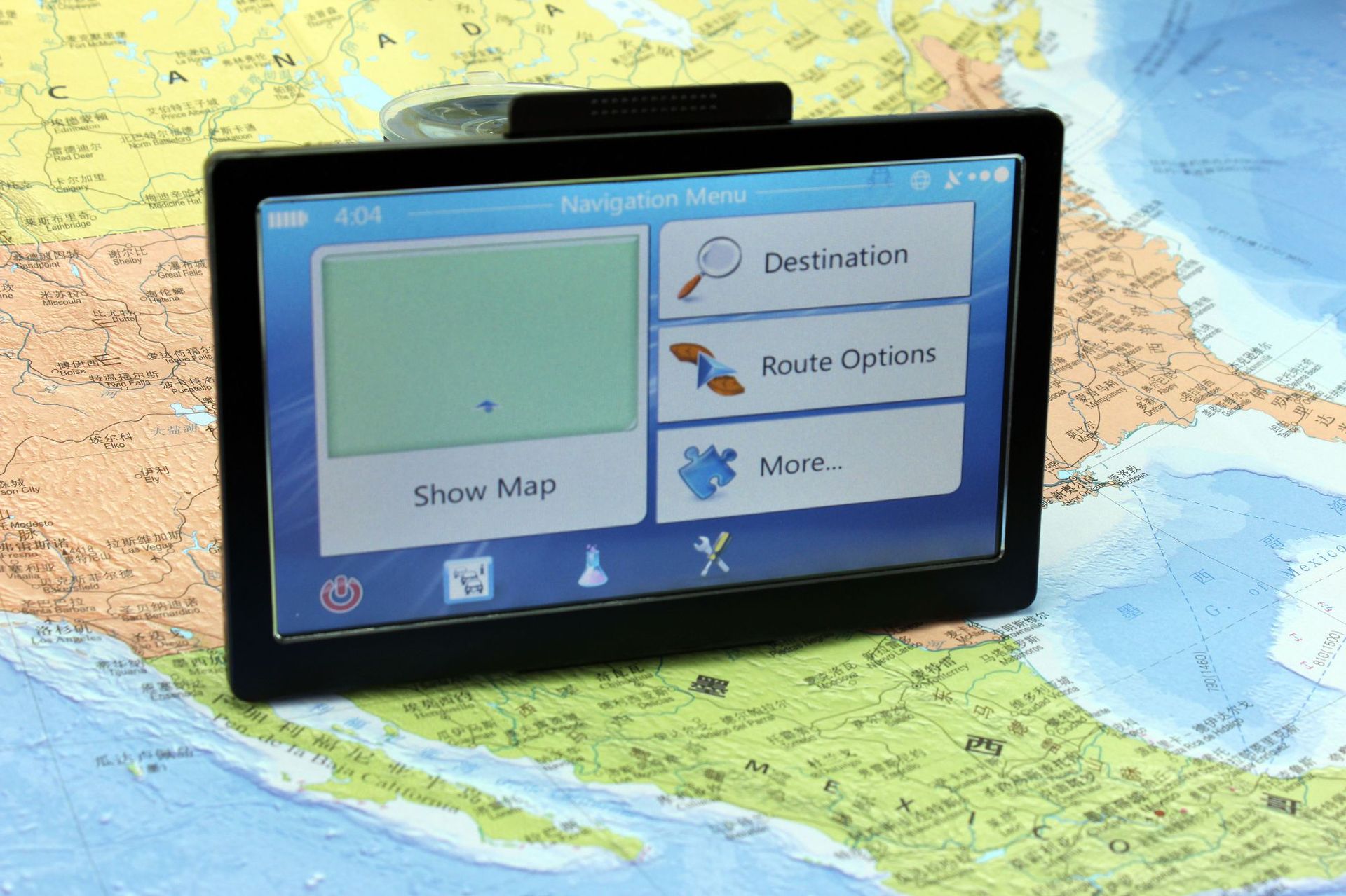 车载电子导航地图