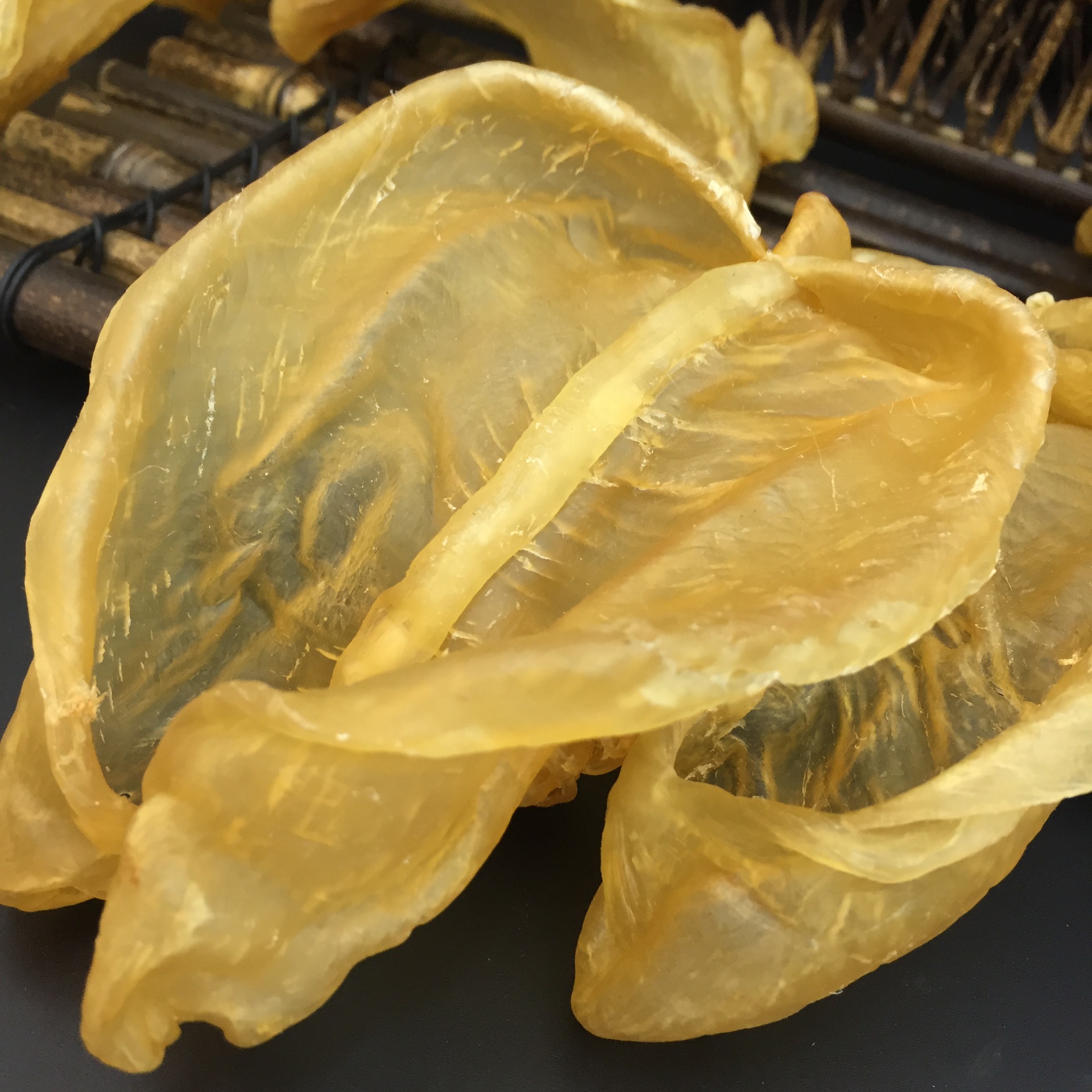 批发渠道深海天然野生 黄花胶片 花胶鸭泡肚鱼胶鱼肚鱼漂干贷500g