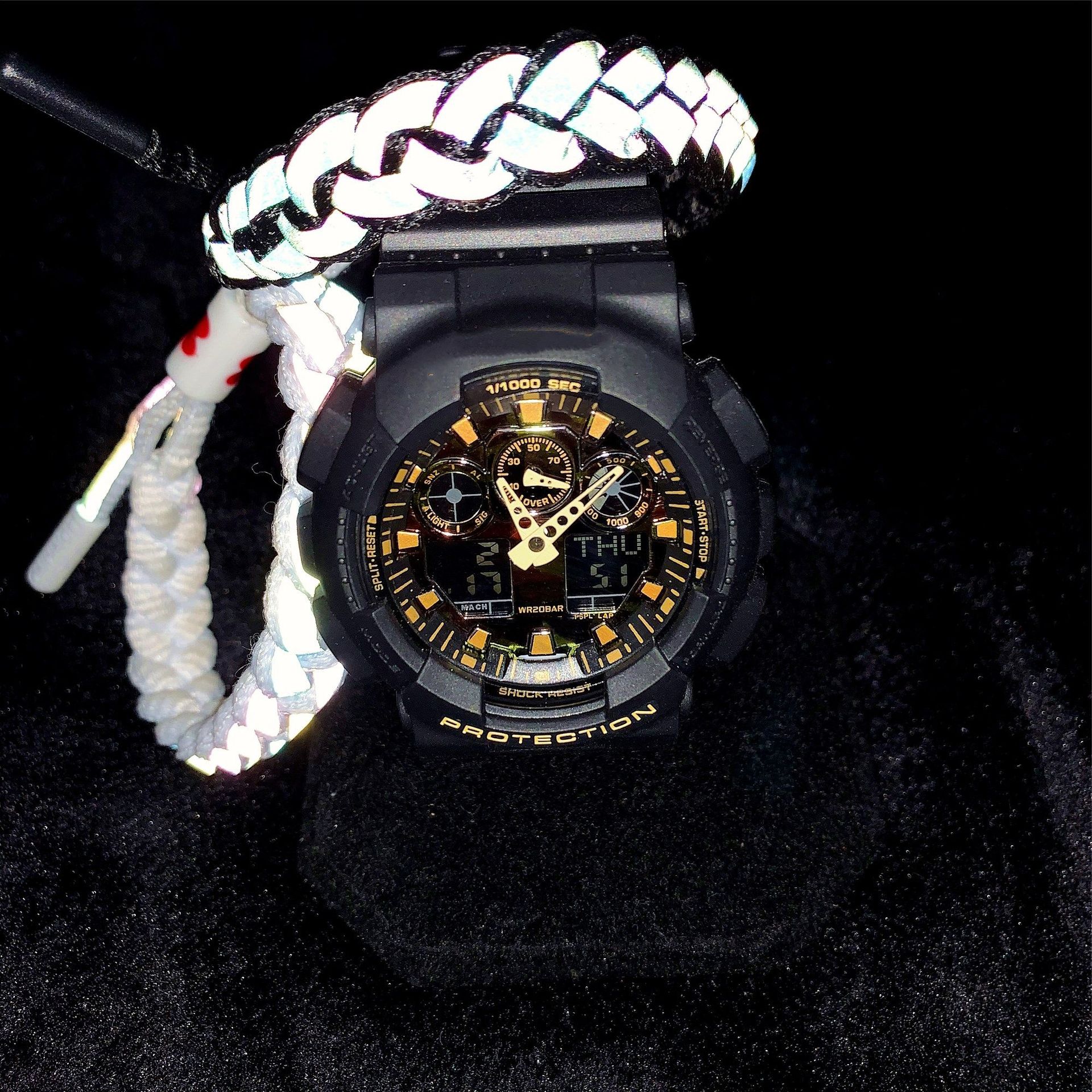 军人迷彩电子表男士多功能运动防水夜光户外女学生双显表一件代发