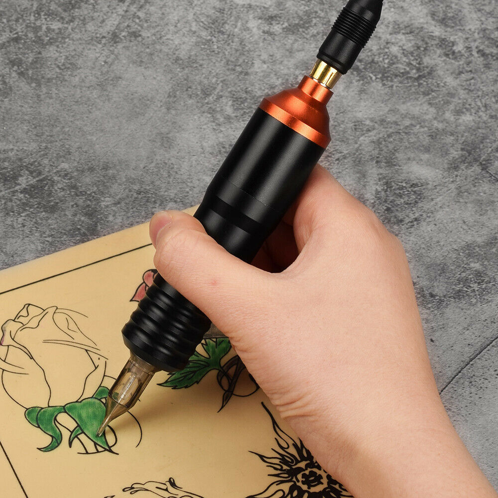 新款半永久纹身纹绣一体机 黑金刚马达机 纹身笔纹眉立式笔 美妆