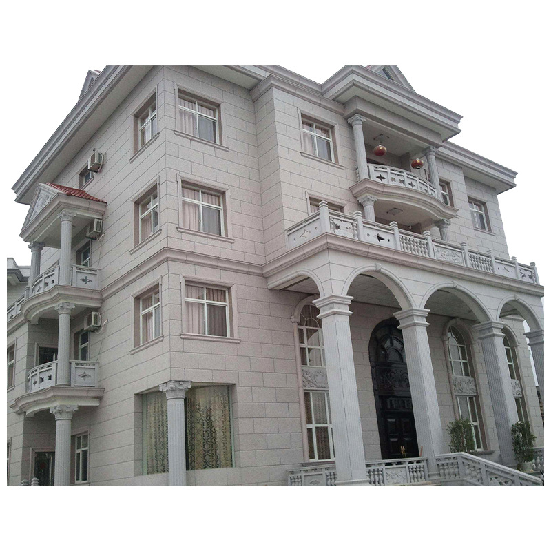 芝麻白干挂板 浅灰色花岗岩外墙石材干挂工程板 白锈石火烧板厂