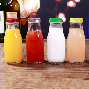 350ml 铝盖 塑料瓶 透明饮料果汁牛奶瓶 花茶水果茶瓶 液体瓶