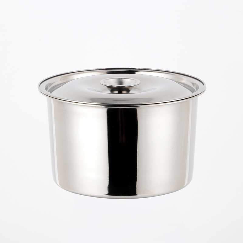 不锈钢味盅带盖直身打蛋盆调料缸油盆调料罐调料桶调味瓶不锈钢桶