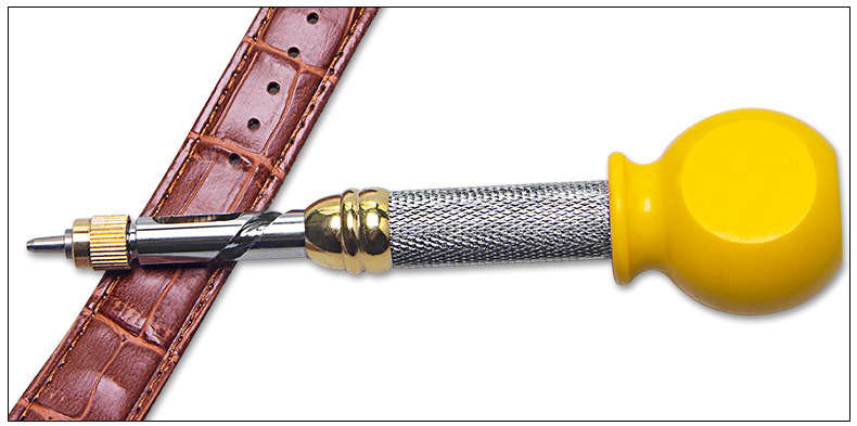 时驰自动表带打孔器无声皮带打孔冲皮革打孔冲眼多功能冲孔打眼器