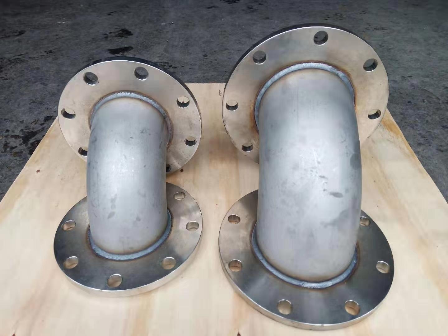 90度双法兰弯头国标弯头6公斤铸铁管件厂家水泵专用出水口弯管