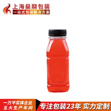 专业定制 350ml PET方形瓶 饮料瓶 方形果汁瓶